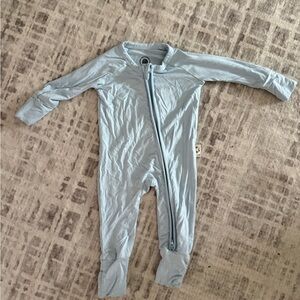 Sky Blue Kids Footie Pajamas